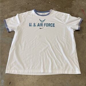 Ringer Tee U.S. Air Force Nike Shirt Size XL Military Y2K